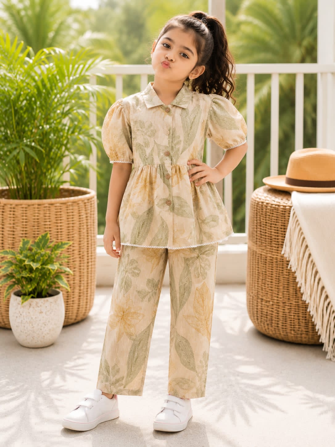 Floral Breeze Cotton Co-ord Set